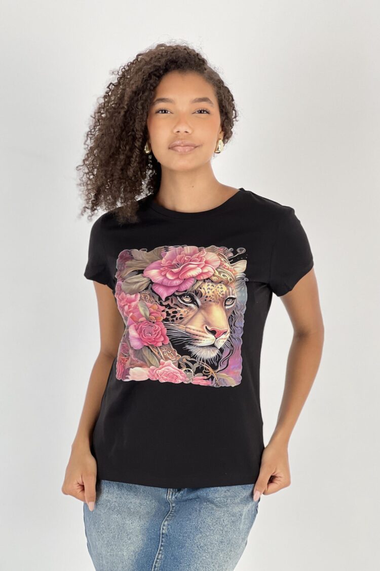 Black Casual Streetwear Tshirt - Brand: MISS POEM - Women & Kids, Baby Clothes Wholesale - Globality Store