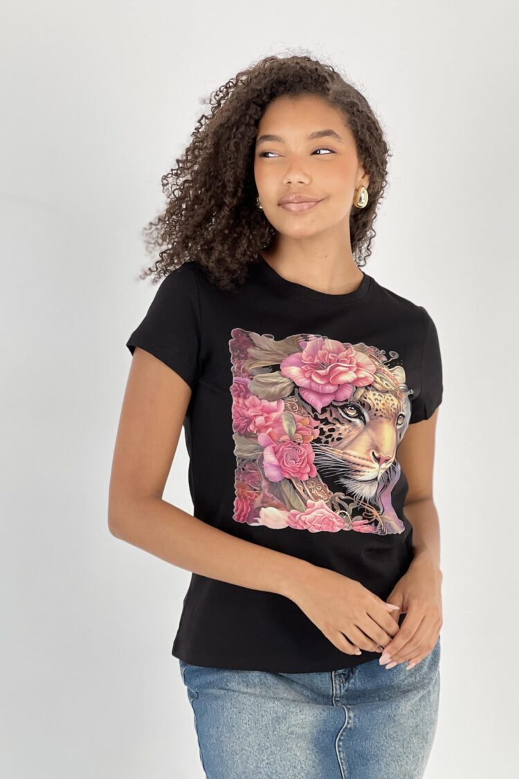Black Casual Streetwear Tshirt