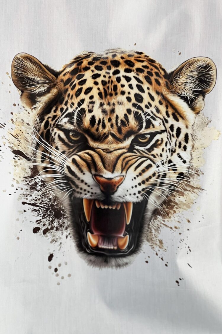 White Casual Animal Print Shirt