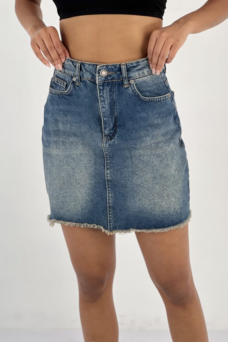 Casual A-Line Mini Skirt With Buttoned Closure - Brand: MISS POEM - Women & Kids, Baby Clothes Wholesale - Globality Store