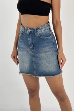 Casual A-Line Mini Skirt With Buttoned Closure - Brand: MISS POEM - Women & Kids, Baby Clothes Wholesale - Globality Store