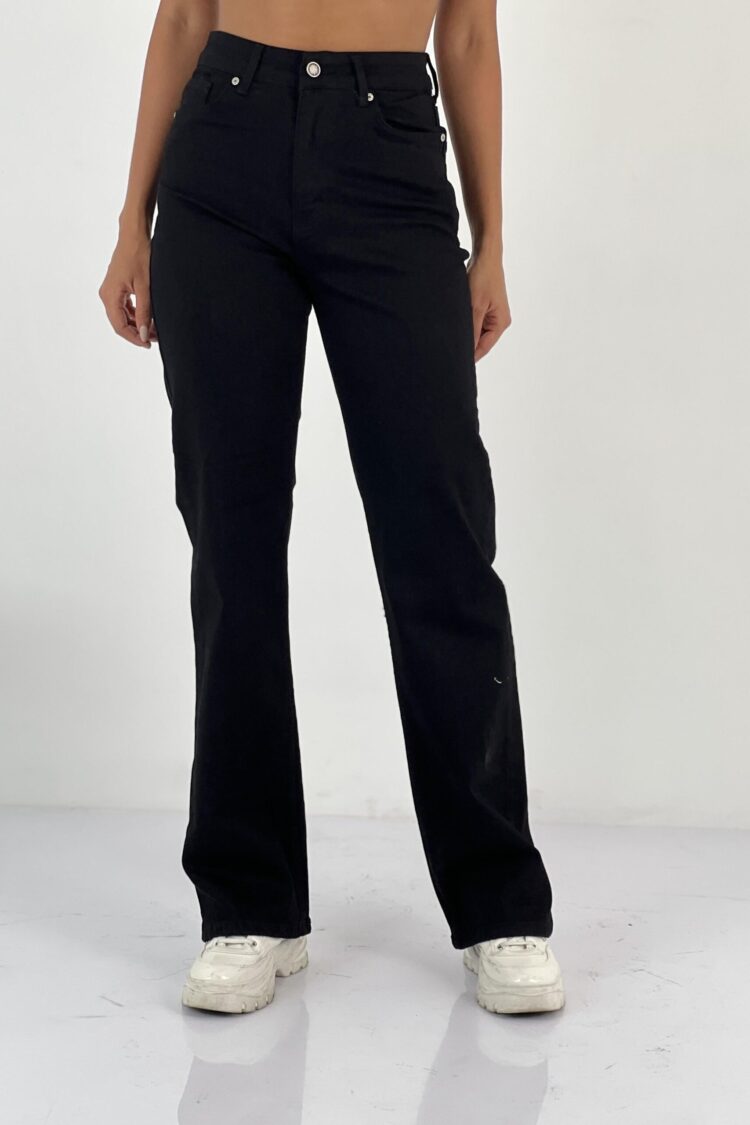 Mom Jeans High Waist Straight Leg Buttoned