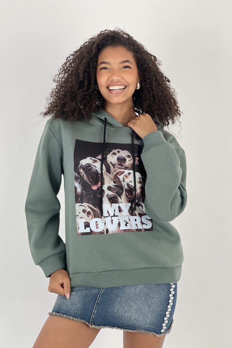 Green Casual Streetwear Sport Hoodie Oversized Fit