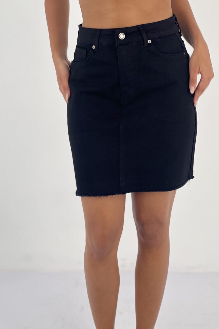 Bodycon Mini Skirt With Buttoned Closure - Brand: MISS POEM - Women & Kids, Baby Clothes Wholesale - Globality Store