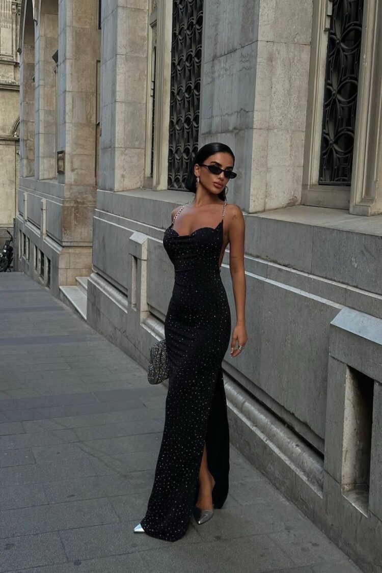 Sexy Elegant Sequined Slip Dress