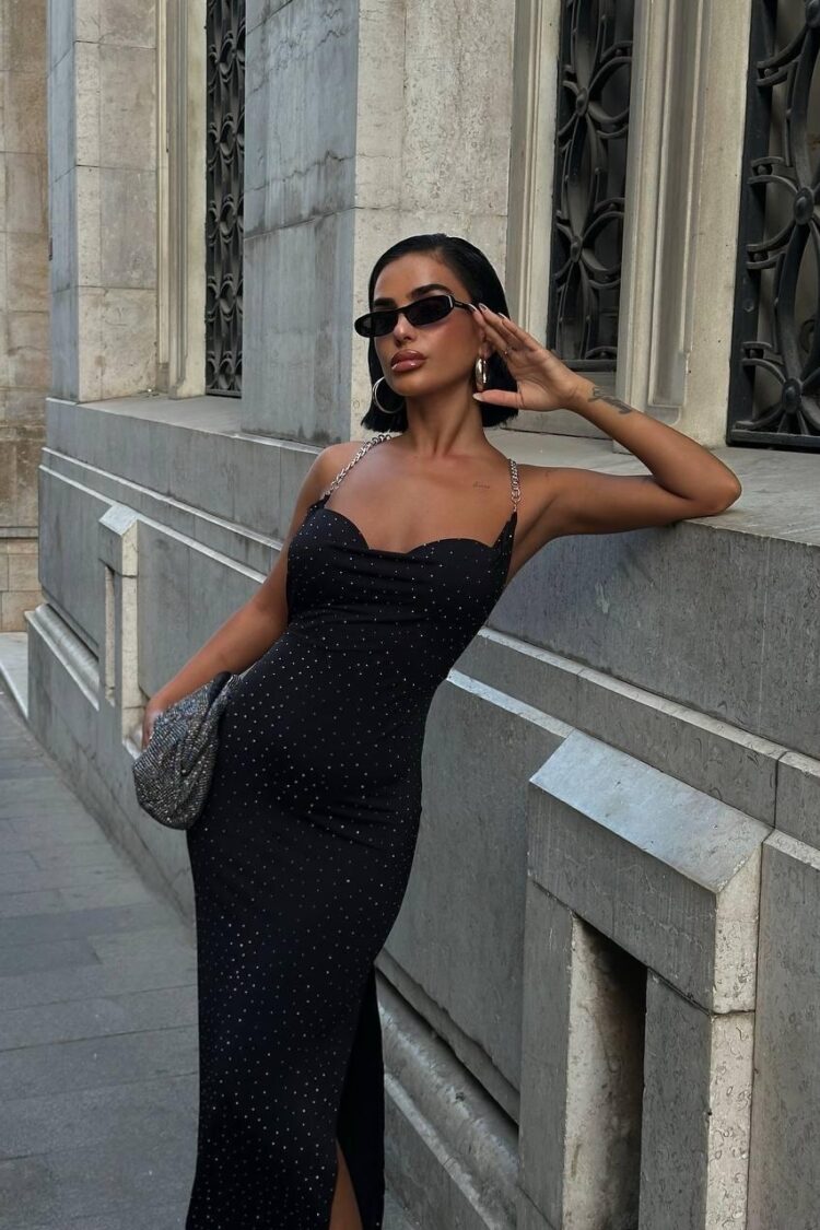 Sexy Elegant Sequined Slip Dress