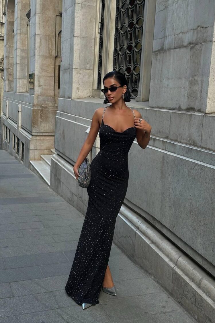 Sexy Elegant Sequined Slip Dress