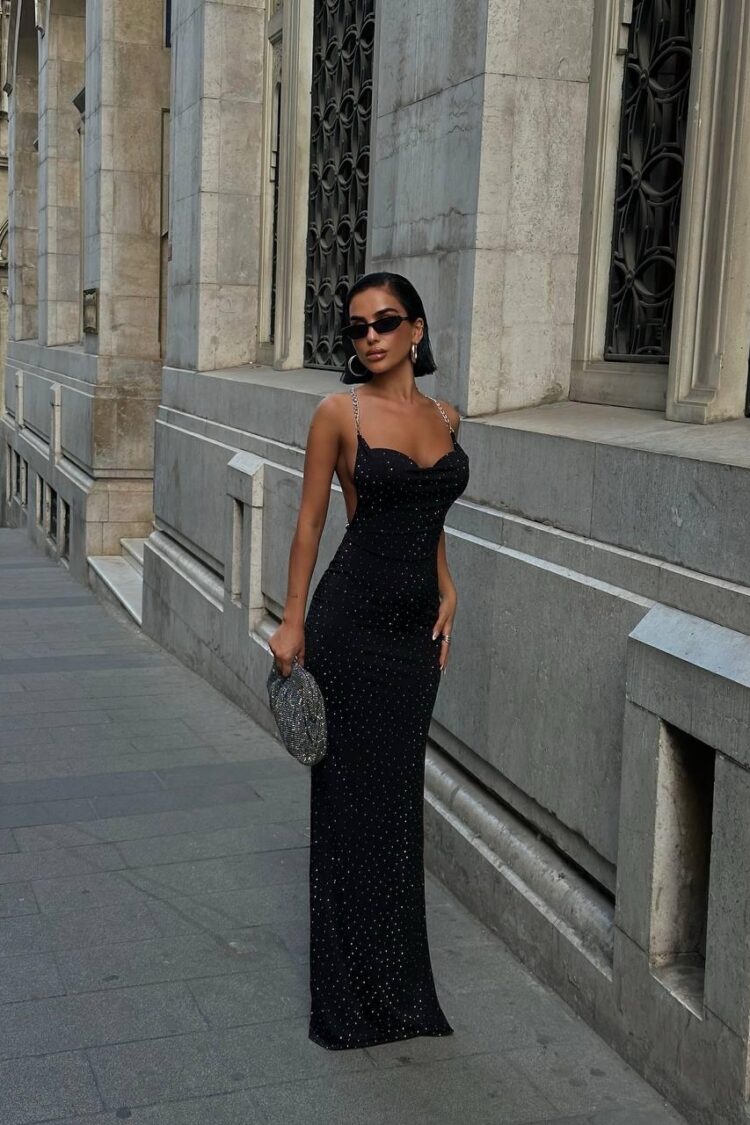 Sexy Elegant Sequined Slip Dress