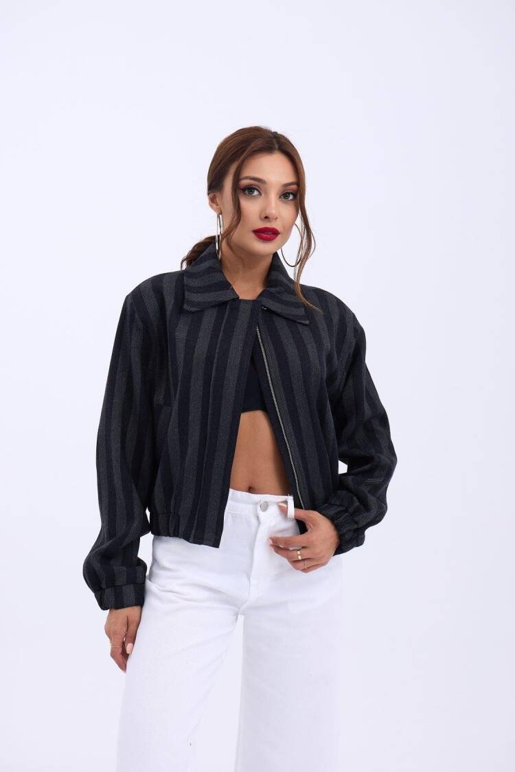 Jacket - Gray & Black