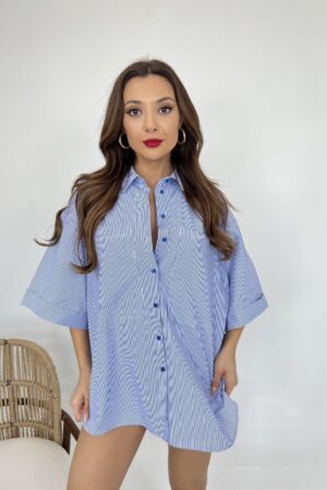 Shirt -And White Striped - Brand: Fame - Women & Kids, Baby Clothes Wholesale - Globality Store
