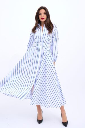 Striped Dress - Multicolor - Brand: Fame - Women & Kids, Baby Clothes Wholesale - Globality Store