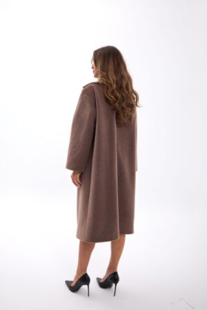 Brown Elegant Single-Breasted Coat - Brand: Fame - Women & Kids, Baby Clothes Wholesale - Globality Store