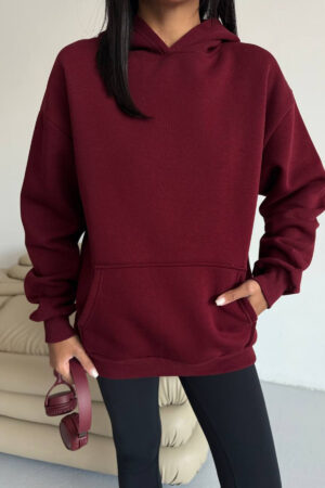 Sweatshirt With Hooded Neck - Oversized Fit - Brand: Mode Roy - Women & Kids, Baby Clothes Wholesale - Globality Store