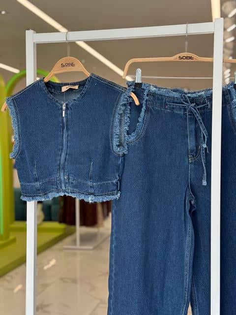 Blue Casual Streetwear Set