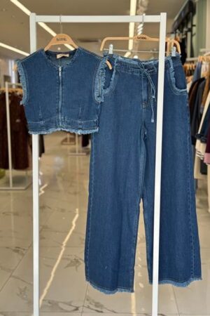 Blue Casual Streetwear Set - Brand: Sobe Istanbul - Women & Kids, Baby Clothes Wholesale - Globality Store