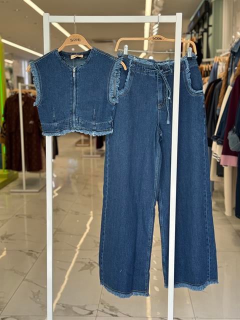 Blue Casual Streetwear Set