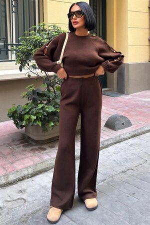 Casual Elegant Set With Palazzo Pants - Brand: Sobe Istanbul - Women & Kids, Baby Clothes Wholesale - Globality Store
