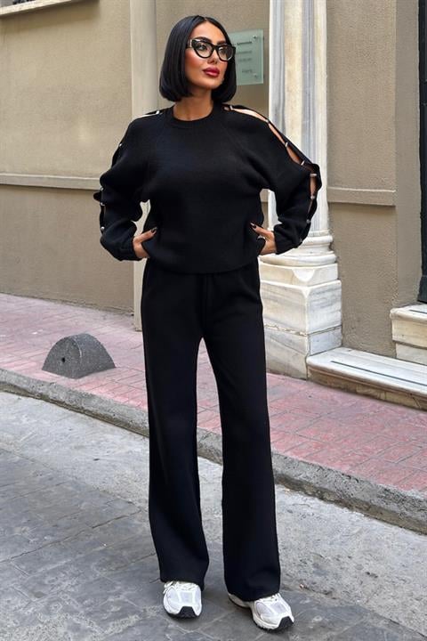 Elegant Casual Set With Palazzo Pants