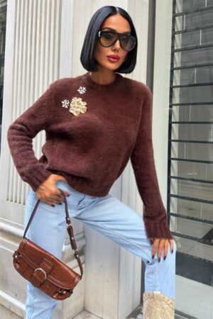 Casual Elegant Streetwear Glam Vintage Retro Sweater - Brand: Sobe Istanbul - Women & Kids, Baby Clothes Wholesale - Globality Store