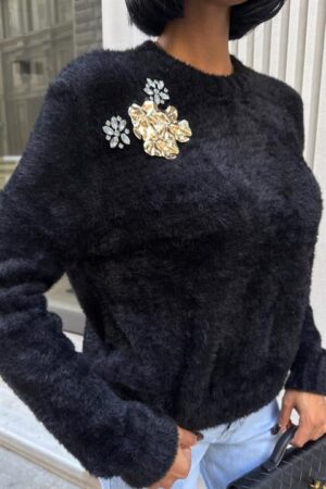Sweater Casual Elegant Crew Neck Long Sleeve - Brand: Sobe Istanbul - Women & Kids, Baby Clothes Wholesale - Globality Store
