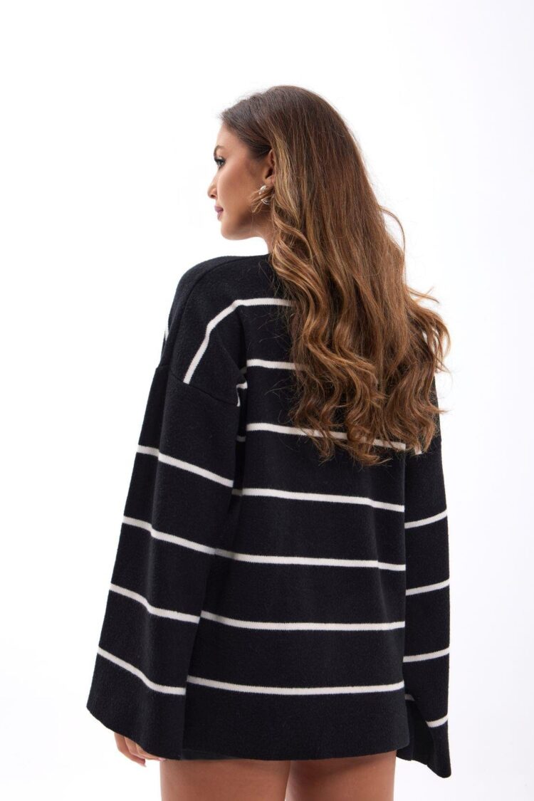 Striped Oversized Fit Sweater