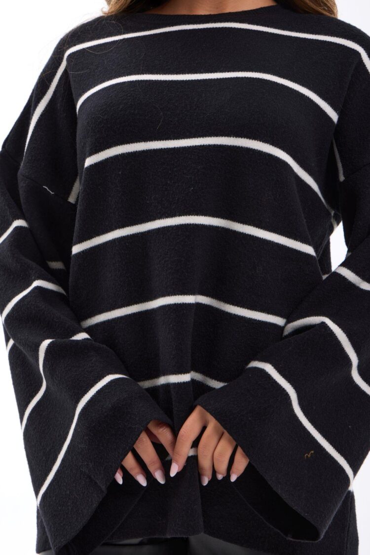 Striped Oversized Fit Sweater