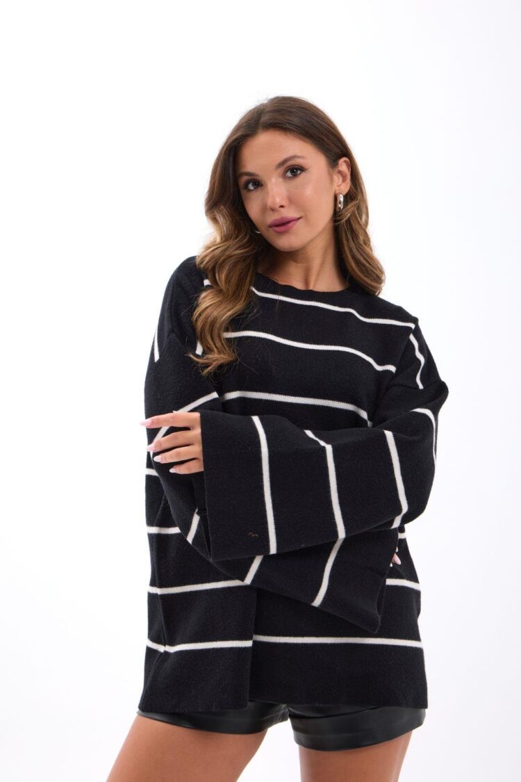 Striped Oversized Fit Sweater