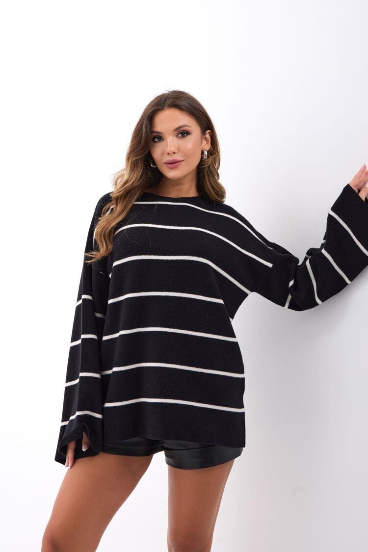 Striped Oversized Fit Sweater
