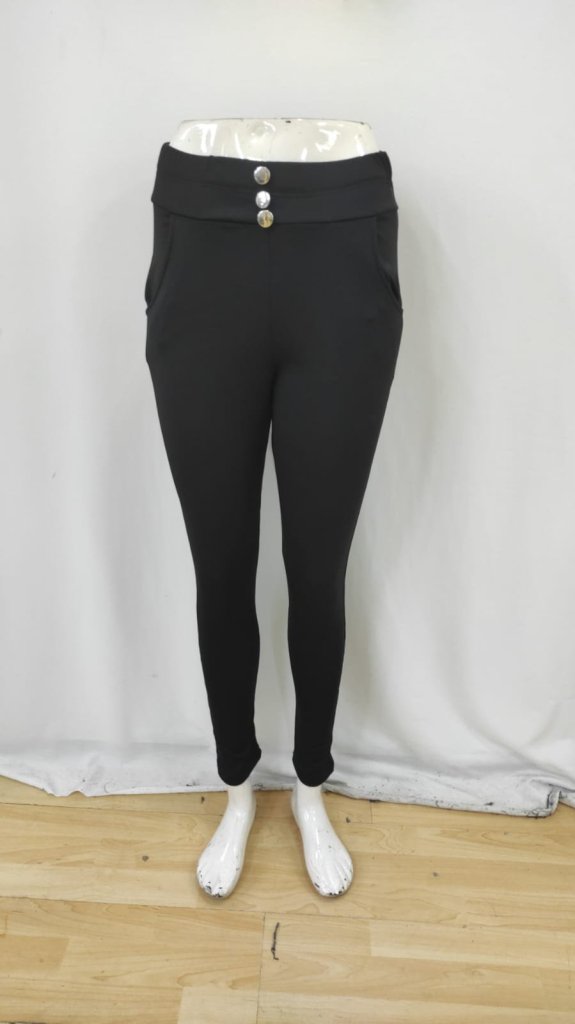 High Waist Cropped Tregging Pants