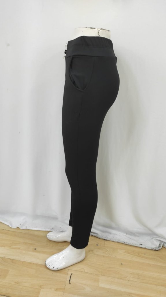 High Waist Cropped Tregging Pants