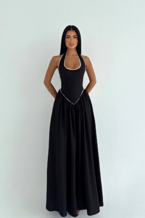 Fit And Flare Halter Neck Dress - Brand: EYYO ATELIER - Women & Kids, Baby Clothes Wholesale - Globality Store