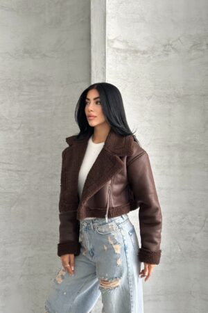 Aviator Jacket With Notched Collar - Brand: My Jest Fashion - Women & Kids, Baby Clothes Wholesale - Globality Store