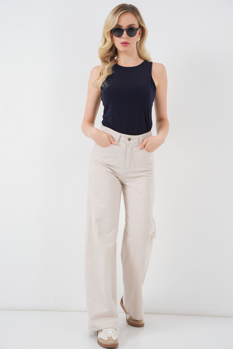 Blouse Slim Fit Sleeveless Cap Sleeve