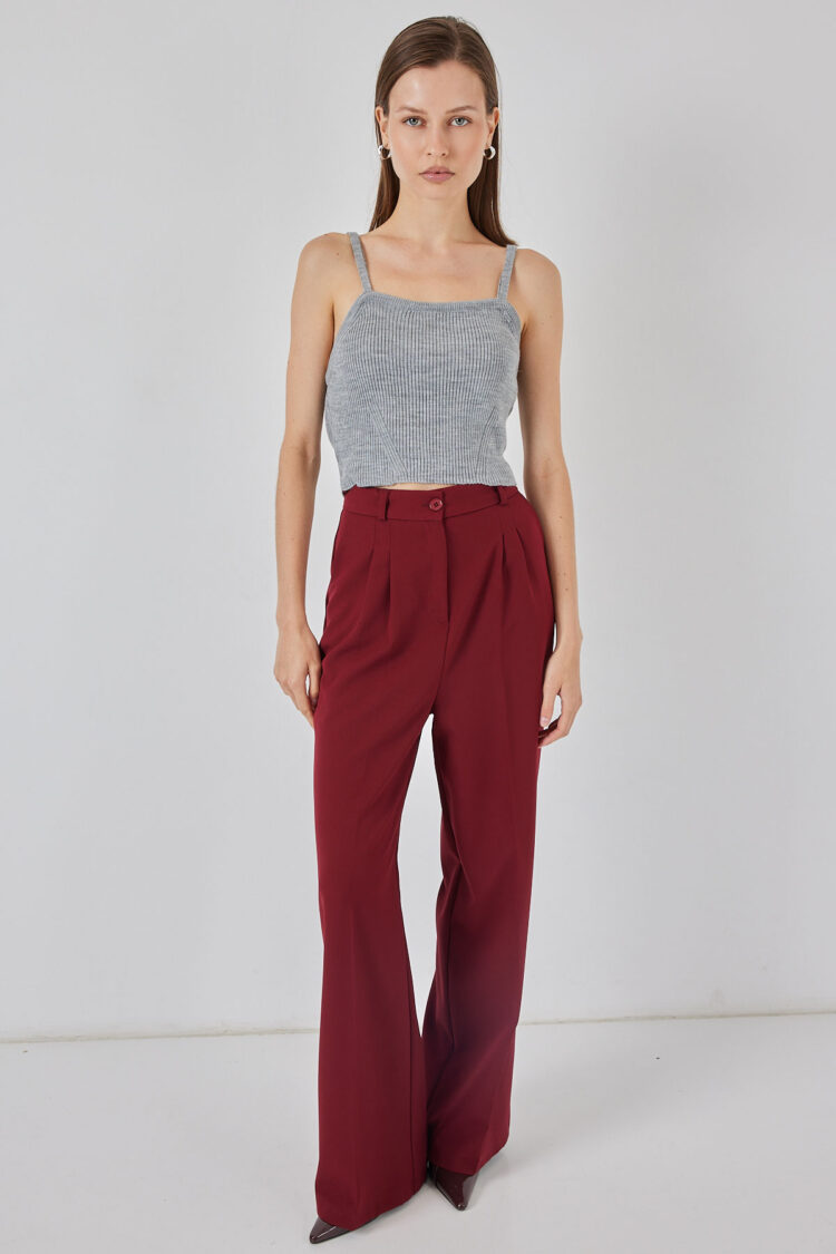 Blouse With Square Neck And Cap Sleeves