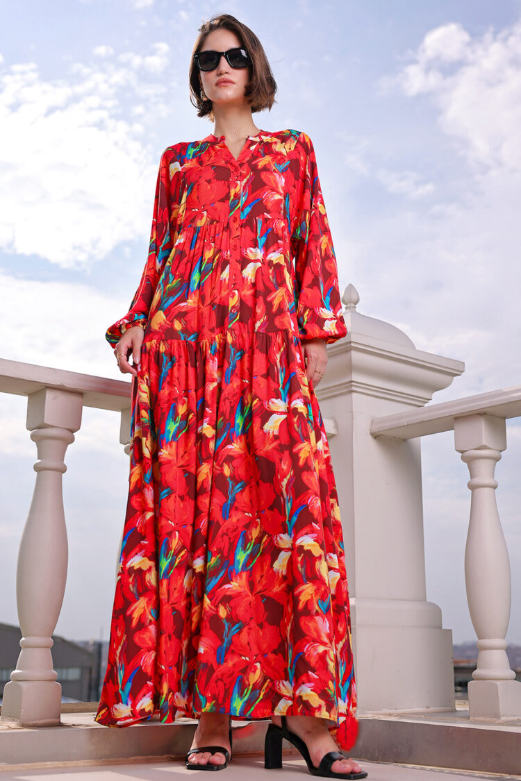 Boho A-Line Dress With Floral Print - Brand: Bigdart - Women & Kids, Baby Clothes Wholesale - Globality Store