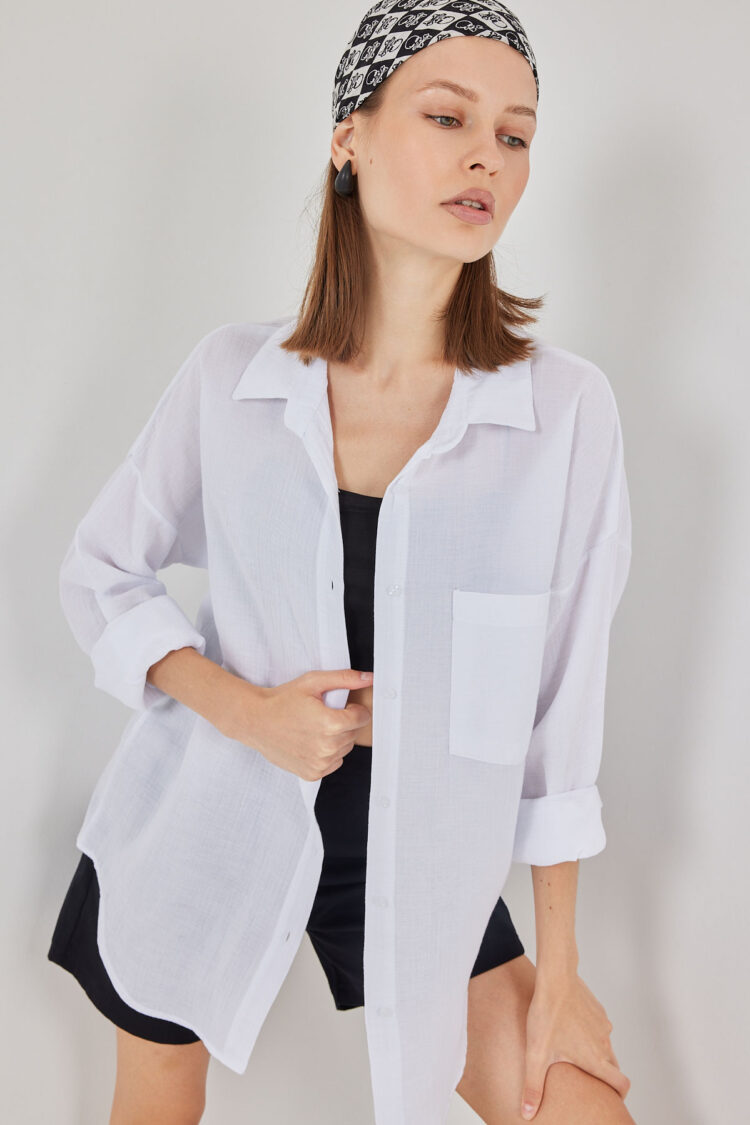 Oversized Casual Buttoned Shirt - Brand: Bigdart - Women & Kids, Baby Clothes Wholesale - Globality Store
