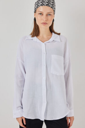 Oversized Casual Buttoned Shirt - Brand: Bigdart - Women & Kids, Baby Clothes Wholesale - Globality Store