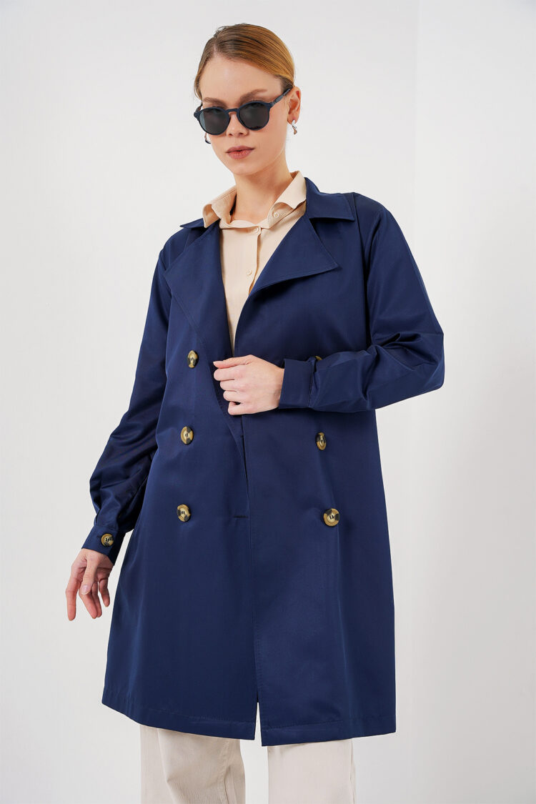 Trenchcoat - Elegant Single-Breasted With Flap Pockets - Brand: Bigdart - Women & Kids, Baby Clothes Wholesale - Globality Store