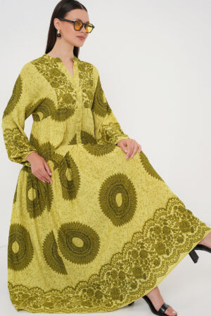Yellow Ethnic Elegant A-Line Dress - Brand: Bigdart - Women & Kids, Baby Clothes Wholesale - Globality Store