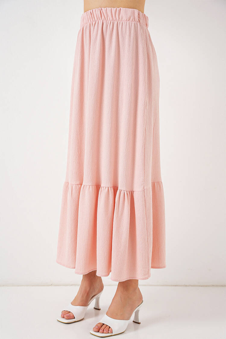 Layered Maxi Skirt With High Waist