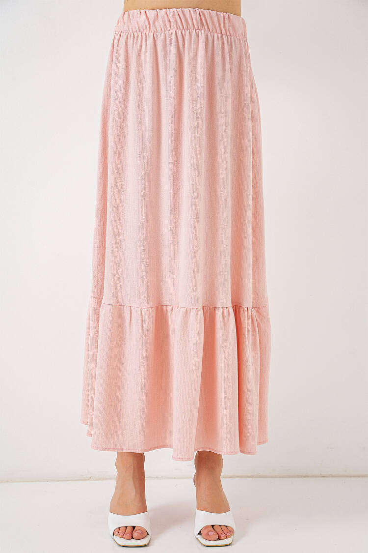 Layered Maxi Skirt With High Waist