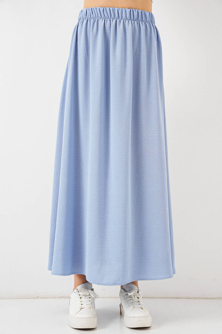 Flared Maxi Skirt With High Waist