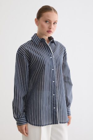 Striped Casual Formal Shirt - Brand: Levure - Women & Kids, Baby Clothes Wholesale - Globality Store