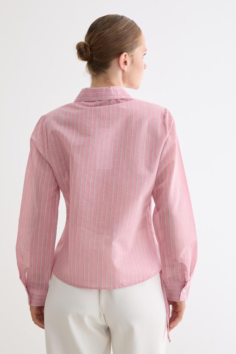 Striped Polo Neck Shirt - Formal & Casual Style