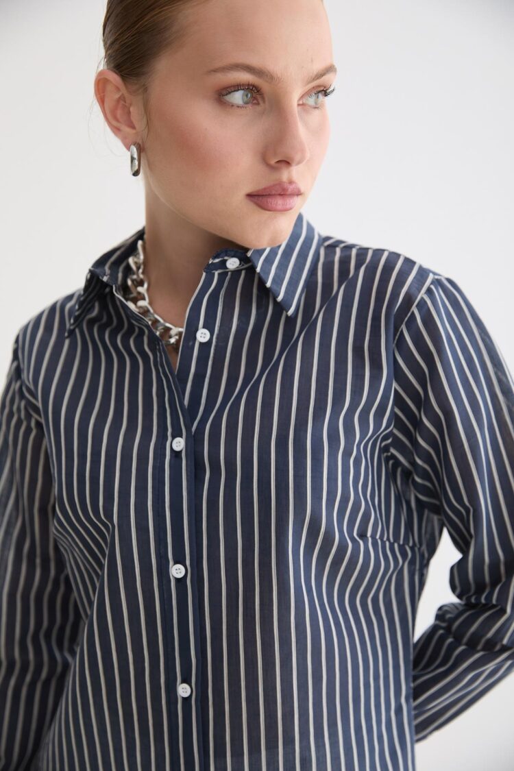 Striped Formal Buttoned Shirt