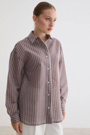 Striped Casual Formal Shirt - Brand: Levure - Women & Kids, Baby Clothes Wholesale - Globality Store