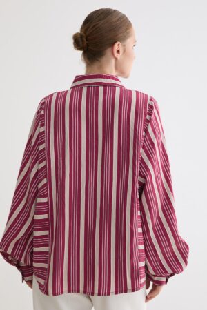 Striped Casual Oversized Shirt - Brand: Levure - Women & Kids, Baby Clothes Wholesale - Globality Store