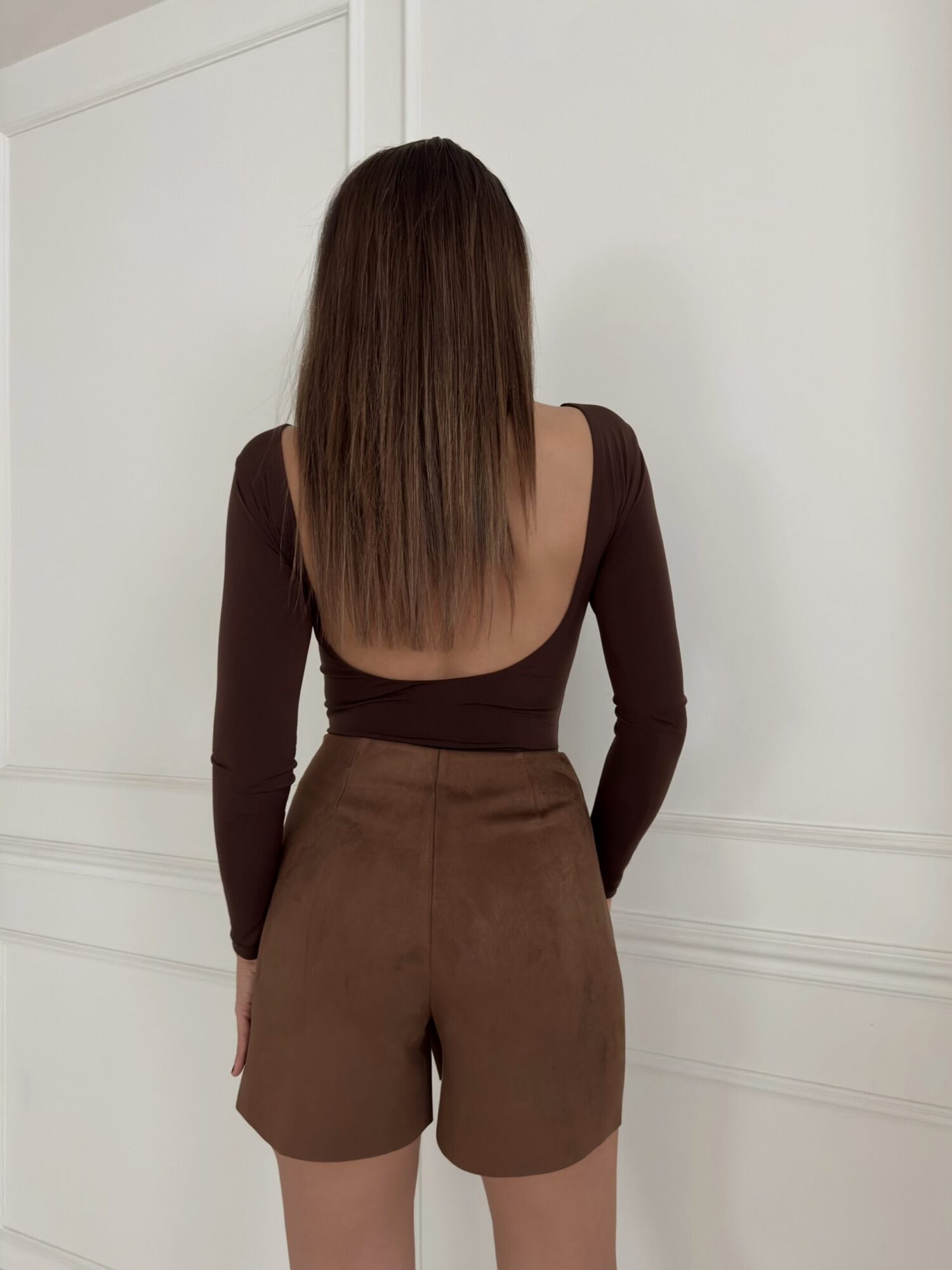 Brown Wrap Mini Skirt With High Waist And Buttoned Closure - Brand: STEPS - Women & Kids, Baby Clothes Wholesale - Globality Store