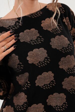 Elegant Black Shift Dress With Long Sleeves - Brand: My Jest Fashion - Women & Kids, Baby Clothes Wholesale - Globality Store