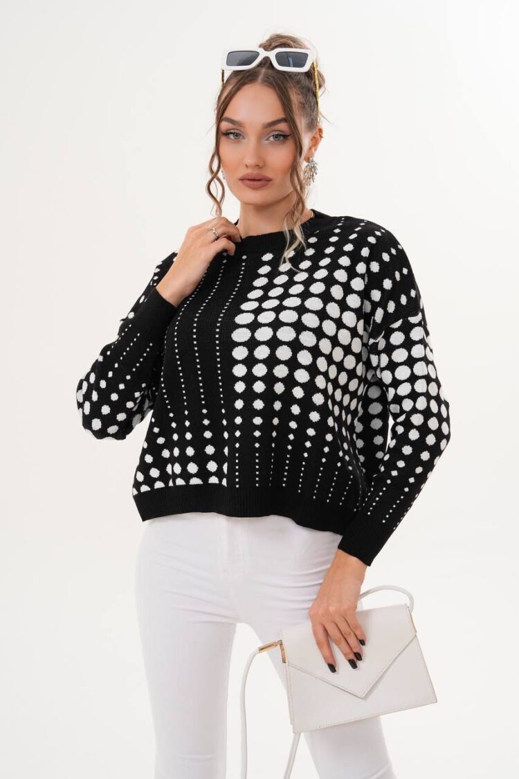 Oversized Polka Dot Sweater